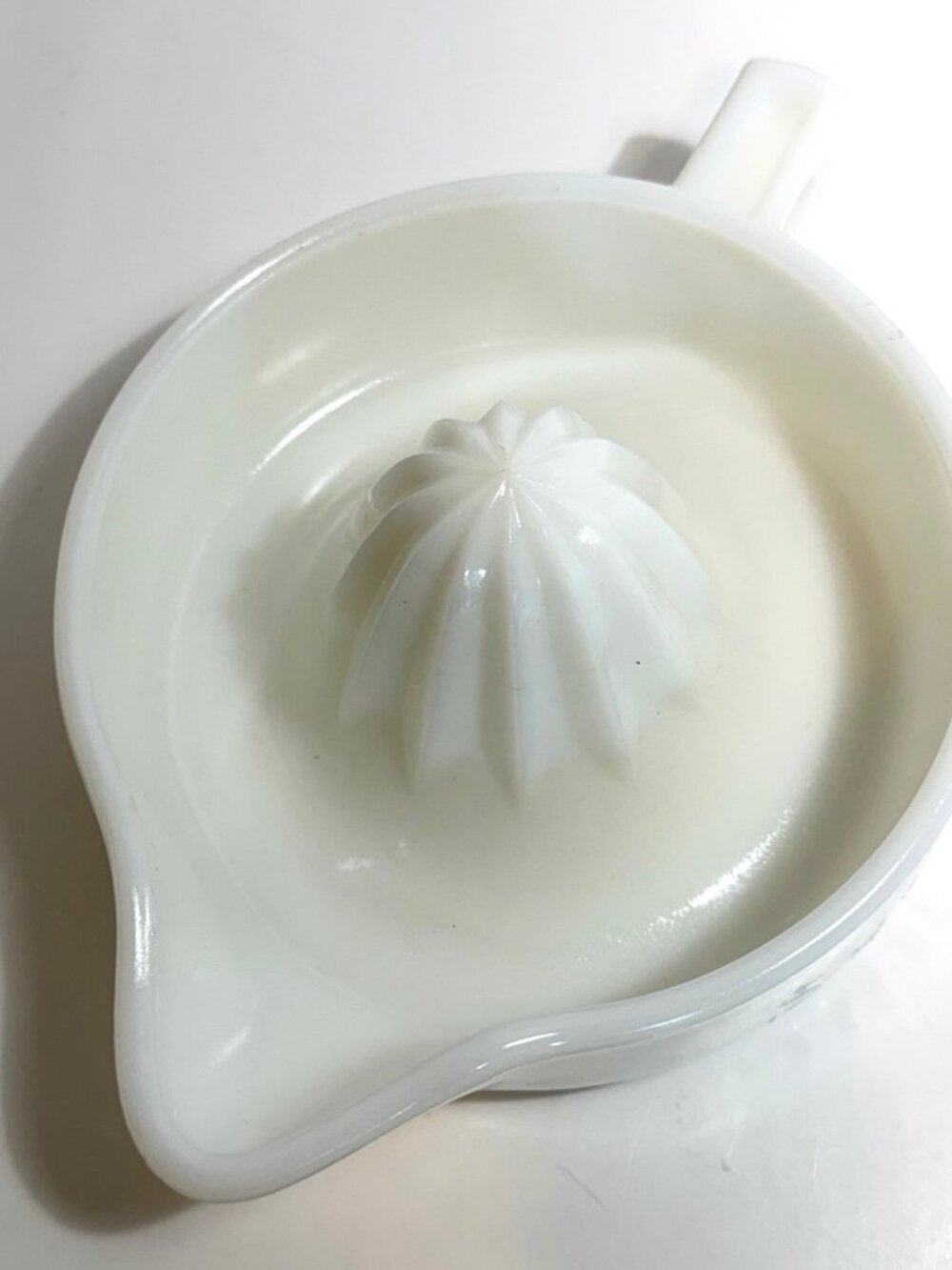 Vintage Sunkist Milk Glass Orange Lemon  Juicer Squeezer Reamer - Made in USA